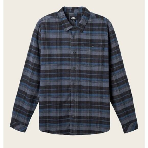 NWT O’Neill Men's Redmond Plaid Flannel LS Shirt Grunge Skate Surf Style 2XL - Picture 2 of 9